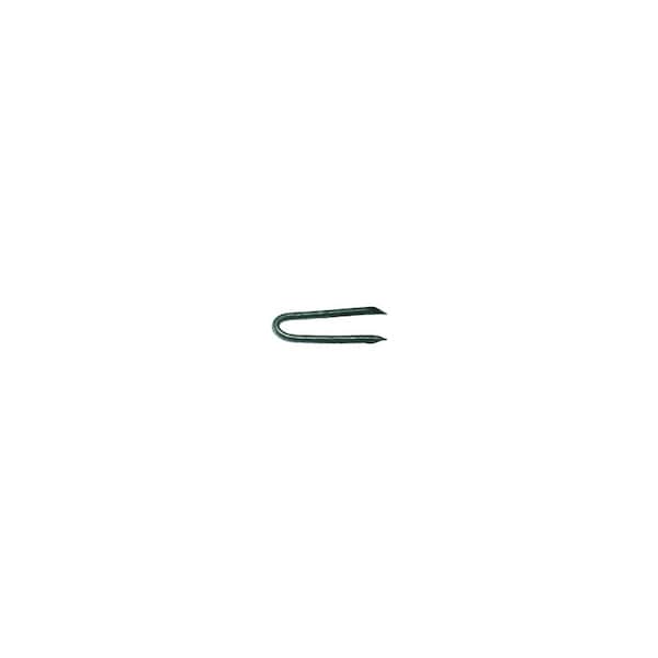 Fence Staples, 9 ga, 1-1/4 in Leg L, Steel, 4350 PK